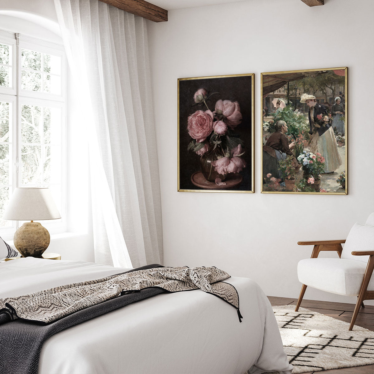Antik – Stillleben mit Rose