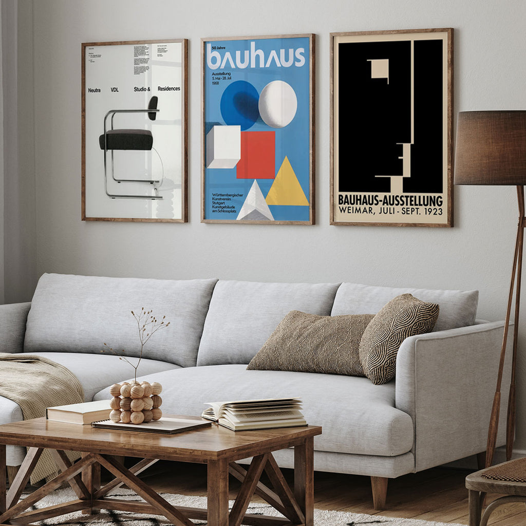 Bauhaus Exhibition Poster – Geometric Face