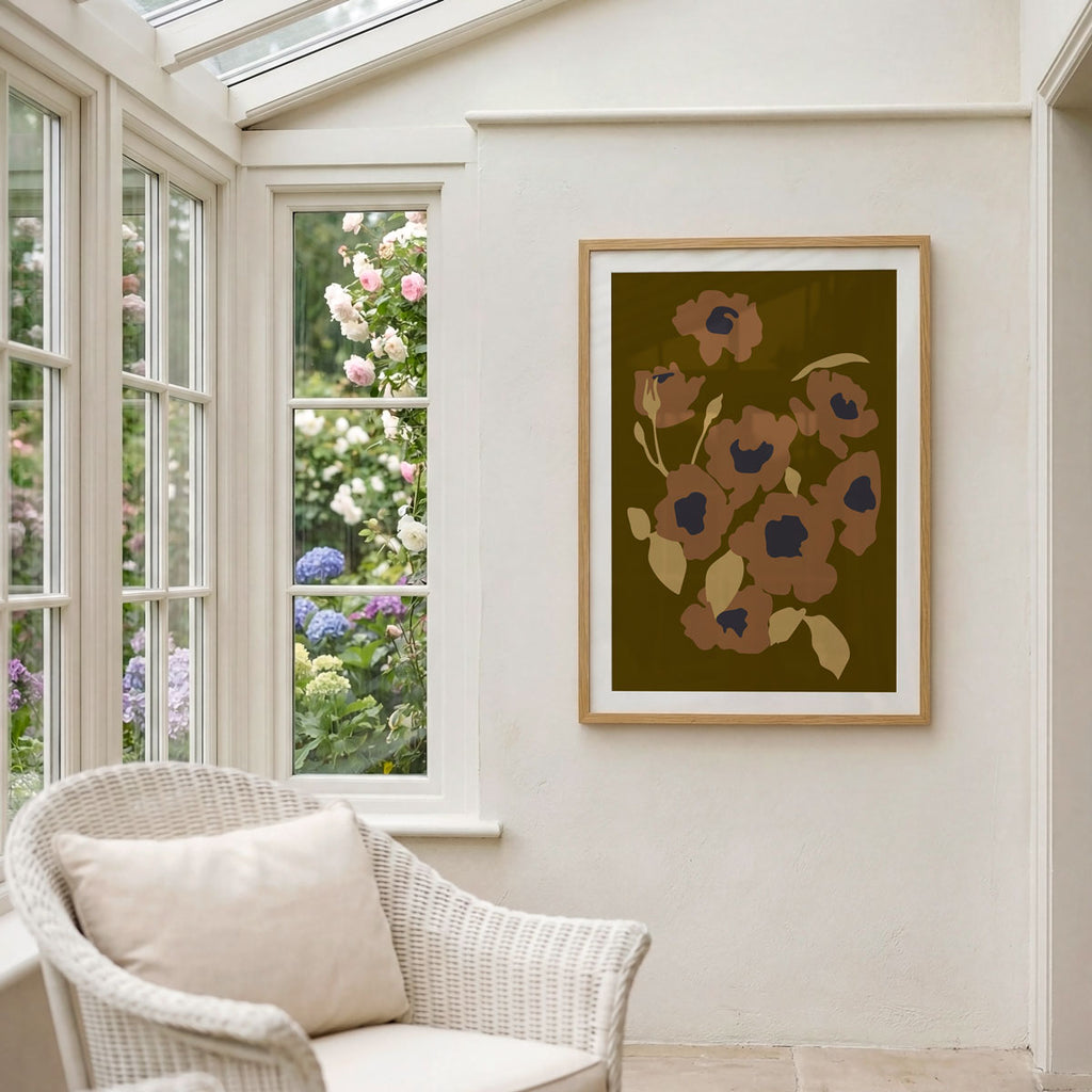 Brown Florals