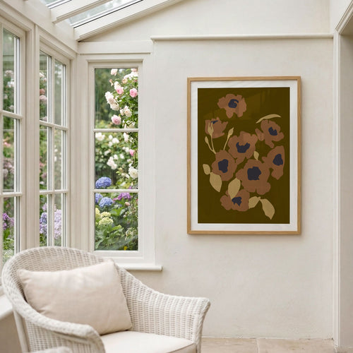 Brown Florals