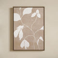 Canvas Print with Floating Frame – Botanical Neutral