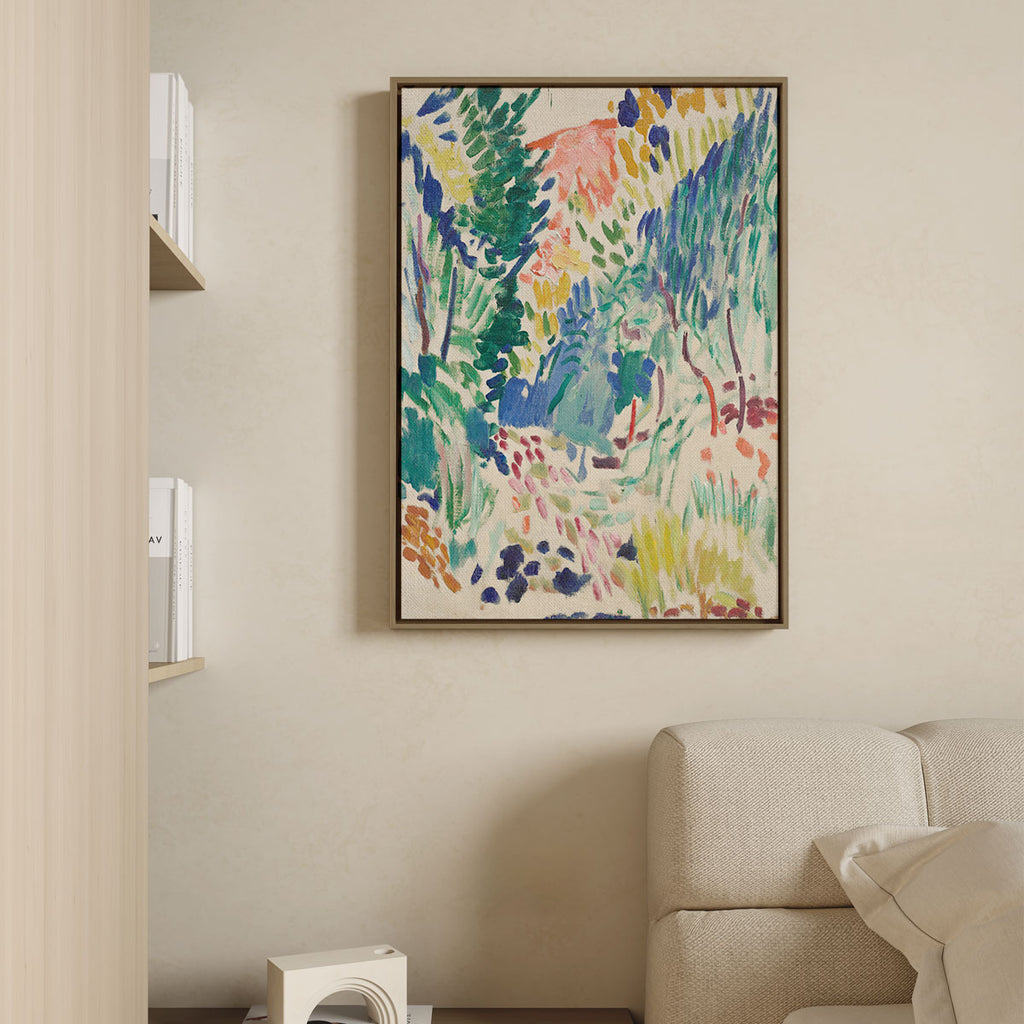 Canvas Print with Floating Frame – Henri Matisse – Landscape at Collioure