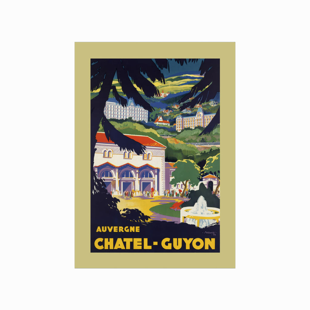 Retro – Auvergne – Châtel-Guyon art poster