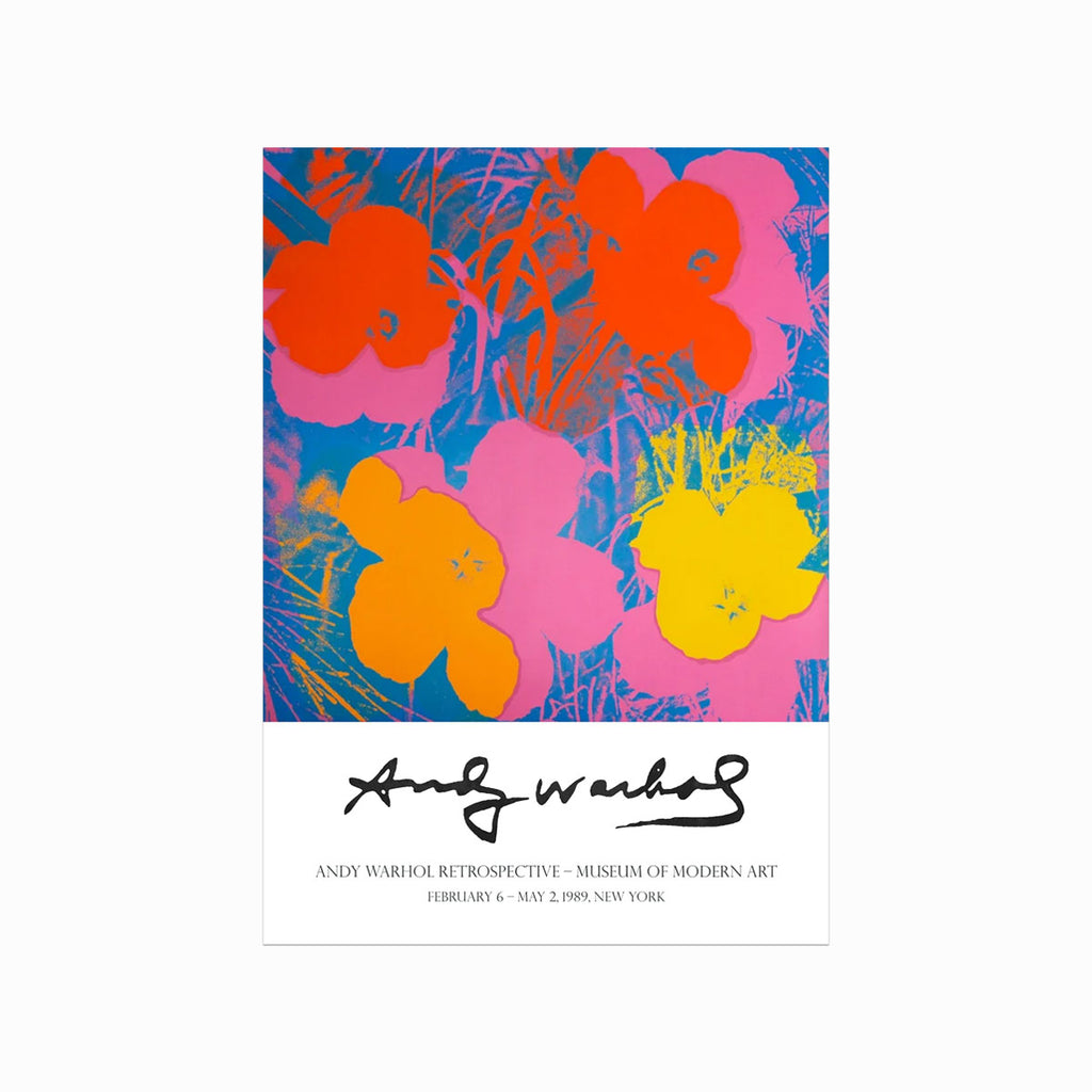Andy Warhol – Retrospective art poster