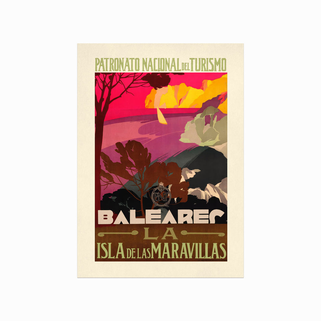 Retro – Baleares art poster