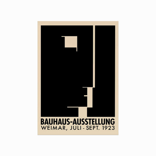 Bauhaus Exhibition Poster – Geometric Face