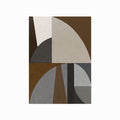 Brown Abstract art poster
