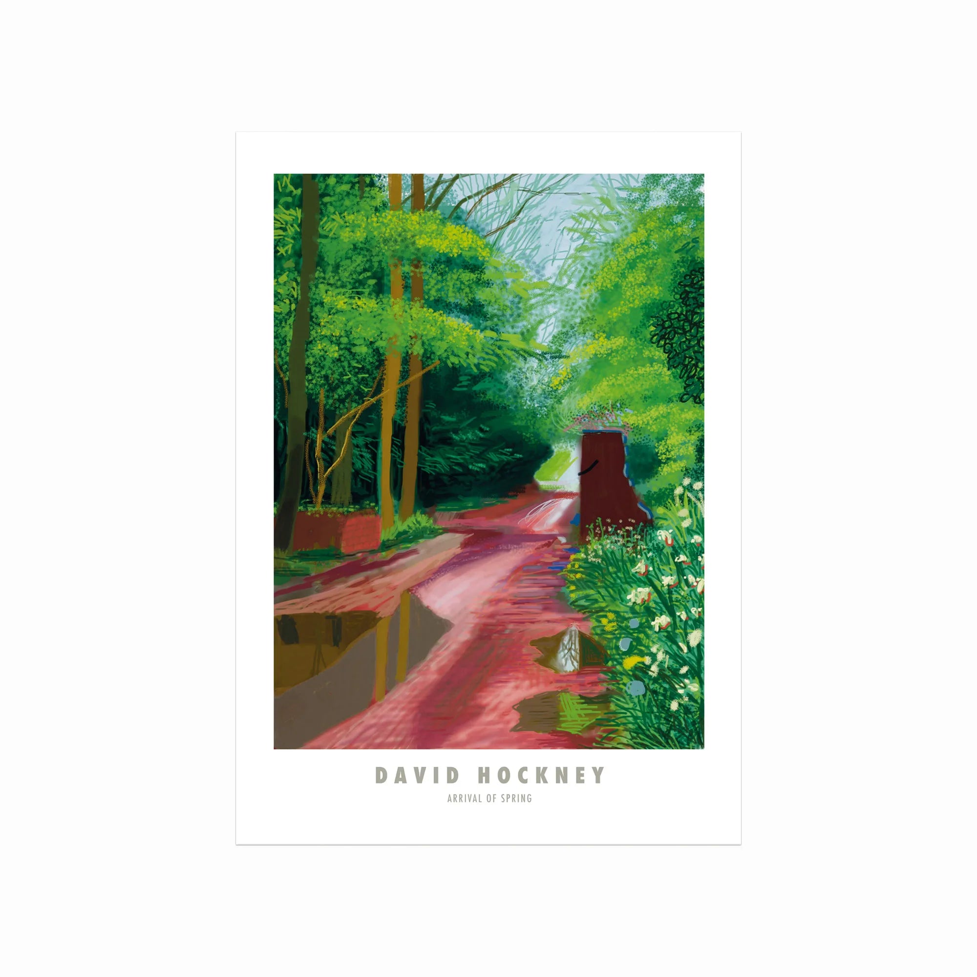 David Hockney – Arrival of spring art poster