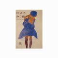 Egon Schiele – Red Hair Blue Hat (1908) art poster