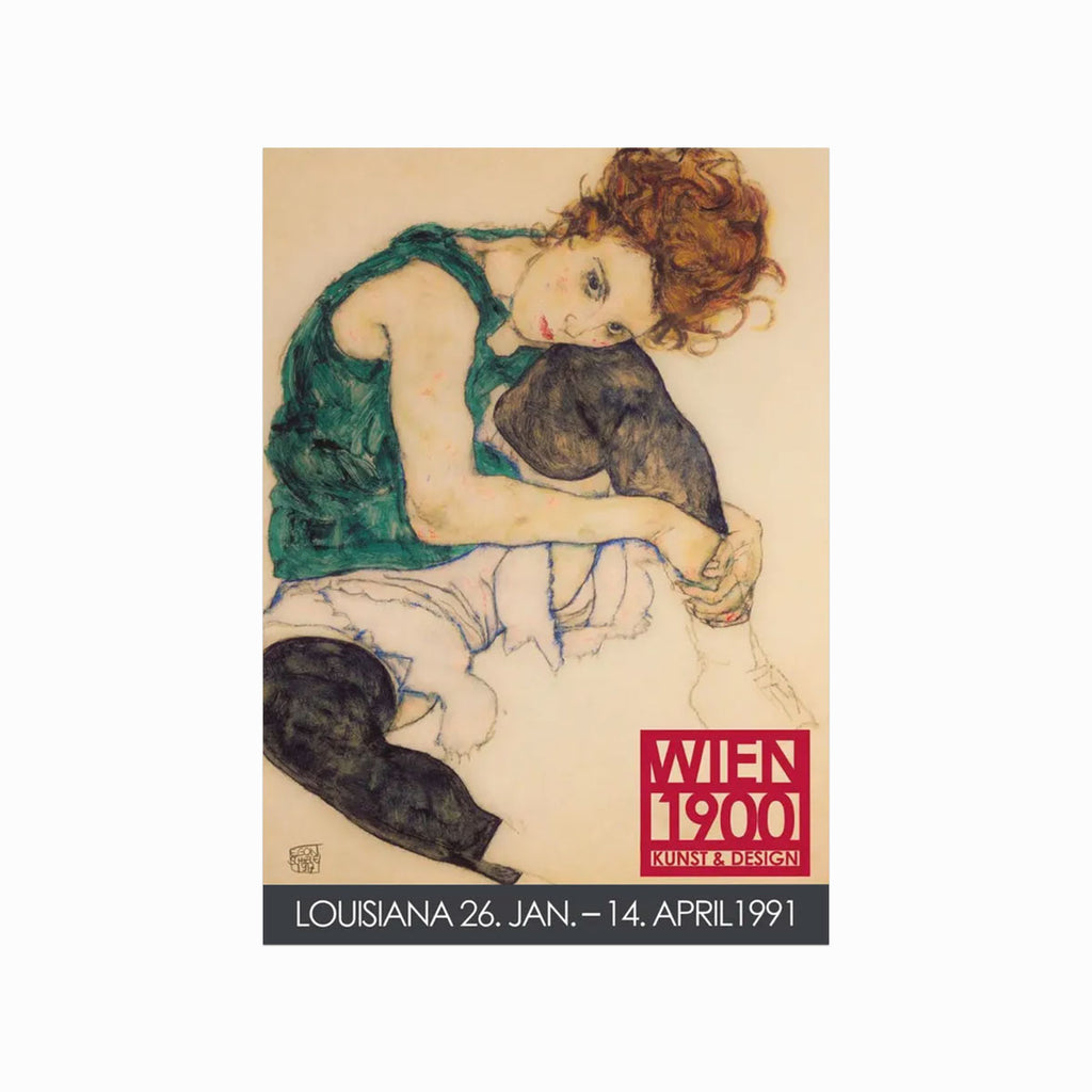 Egon Schiele – Woman Sitting (Exhibition Poster)