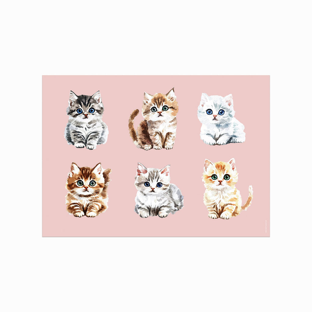 Kitten Parade art poster