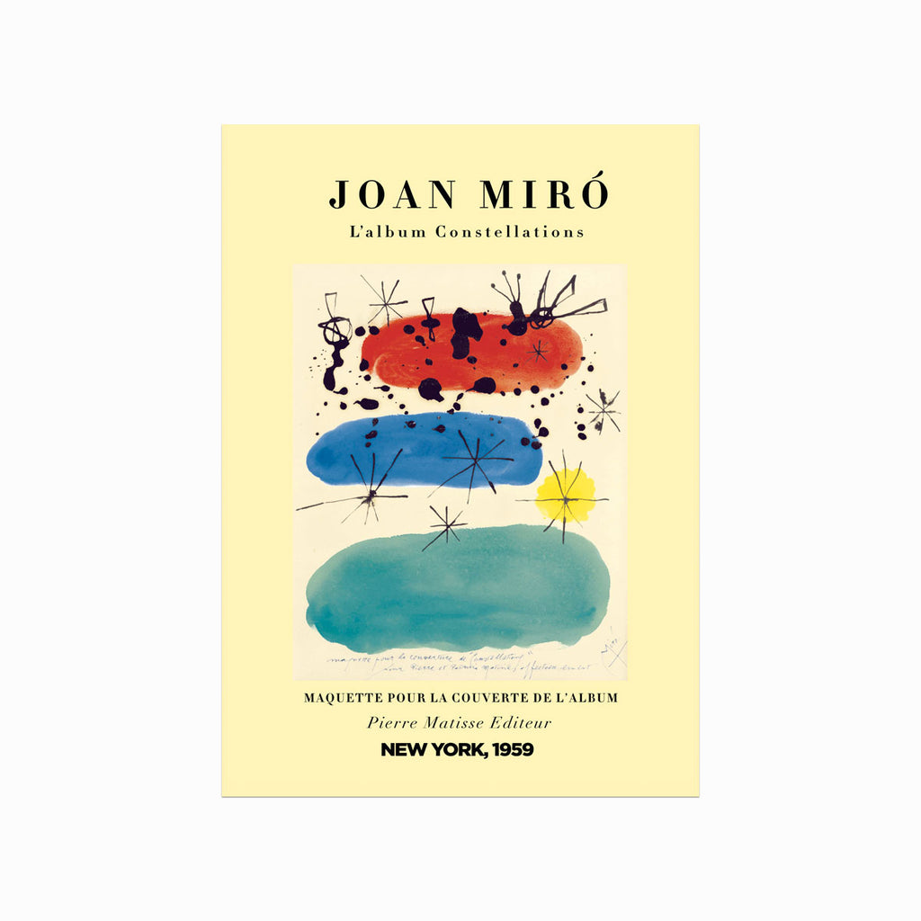 Joan Miró – L'album Constellations art poster