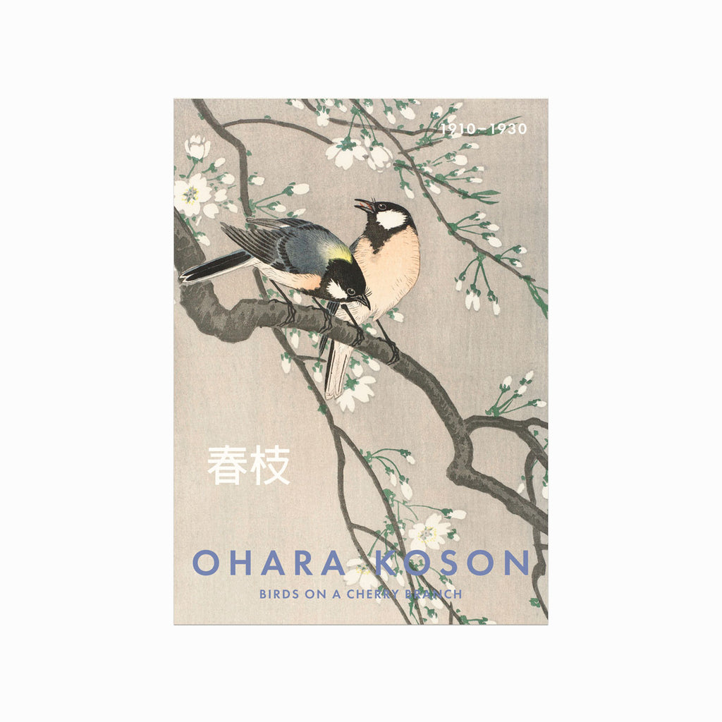 Ohara Koson – Birds on a Cherry Branch art poster
