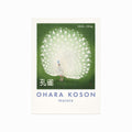 Ohara Koson – Peacock (green) art poster