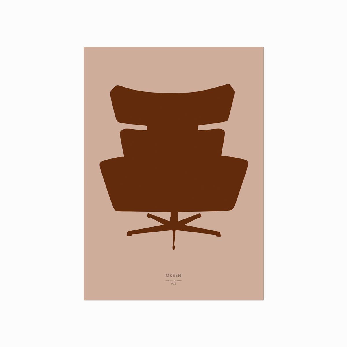 Arne Jacobsen – The Ox Chair art poster