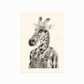 South African Giraffe art poster