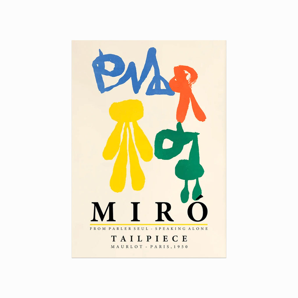 Joan Miró – Tailpiece art poster