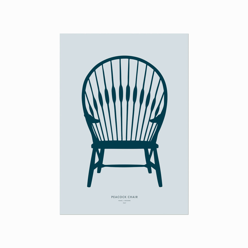 Hans J. Wegner – Peacock Chair art poster