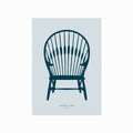 Hans J. Wegner – Peacock Chair art poster