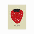 À la fraise art poster