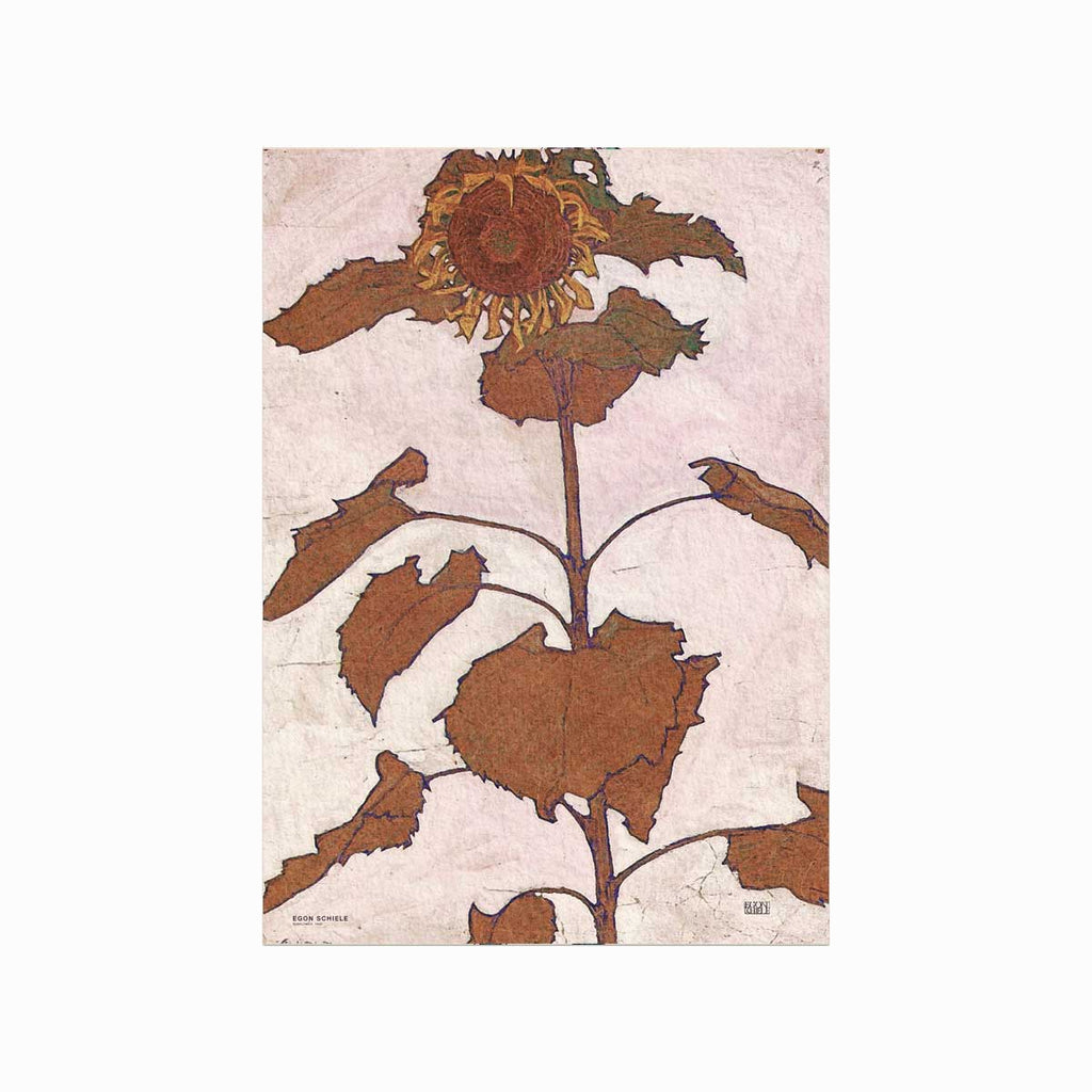 Egon Schiele – Sunflower, 1909 art poster