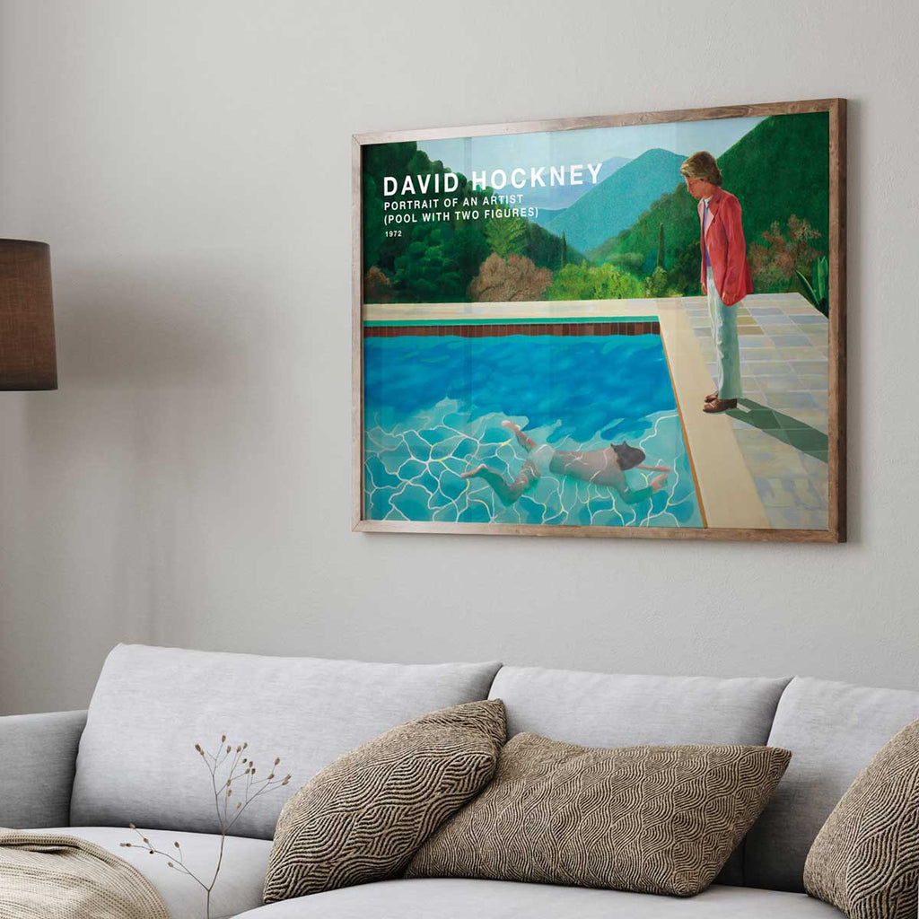 David Hockney – Porträt eines Künstlers (Pool mit zwei Figuren)