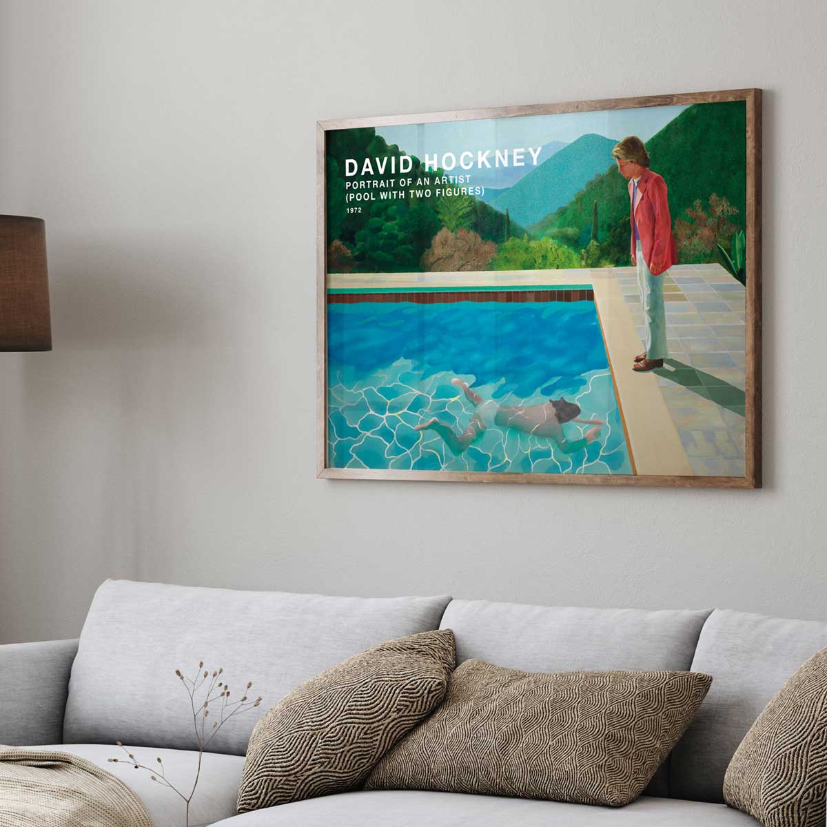 David Hockney – Porträt eines Künstlers (Pool mit zwei Figuren)