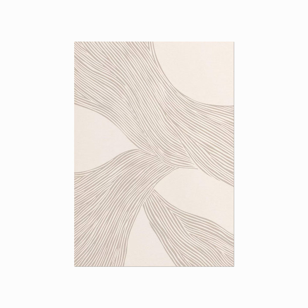 Beige Lines art poster