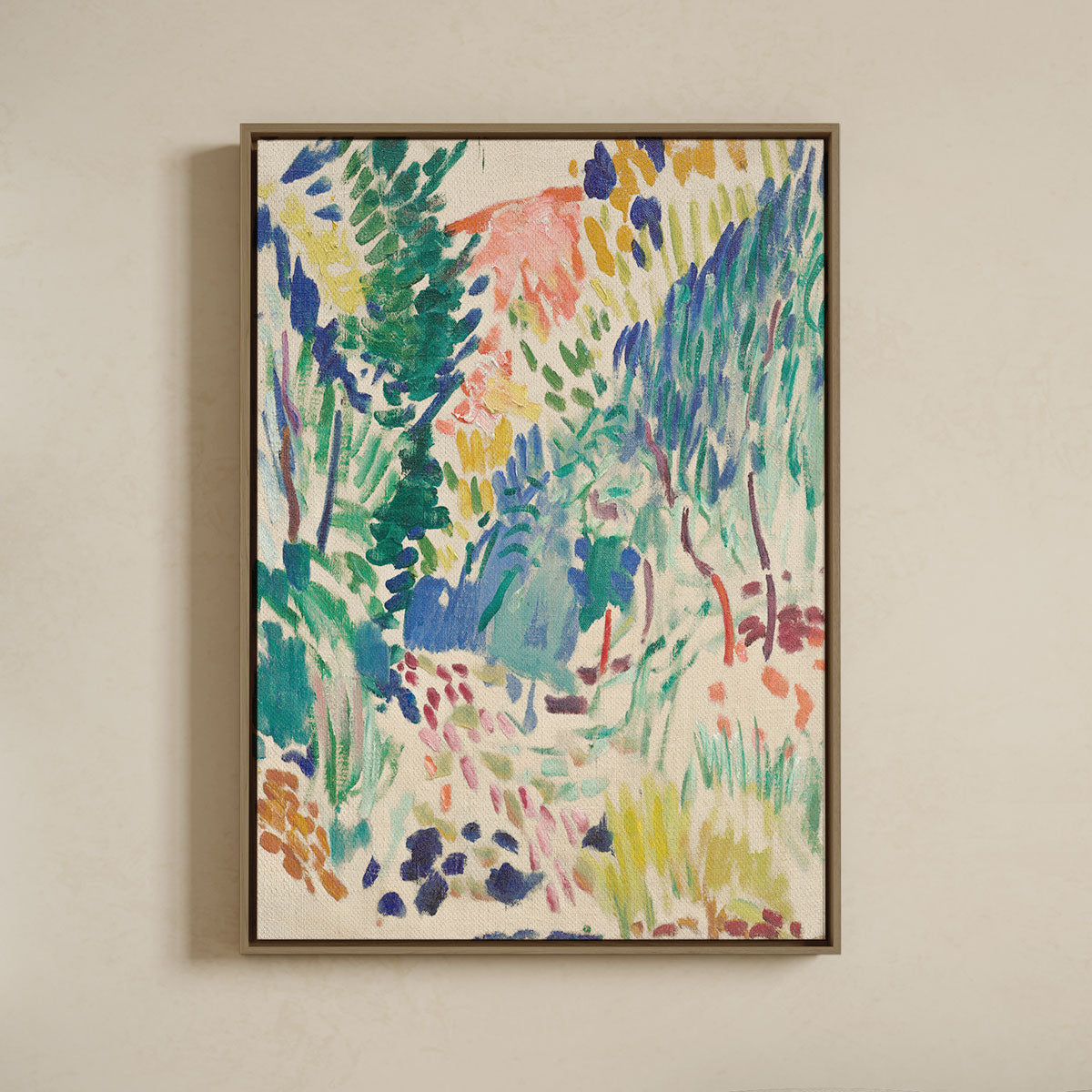 Canvas Print with Floating Frame – Henri Matisse – Landscape at Collioure