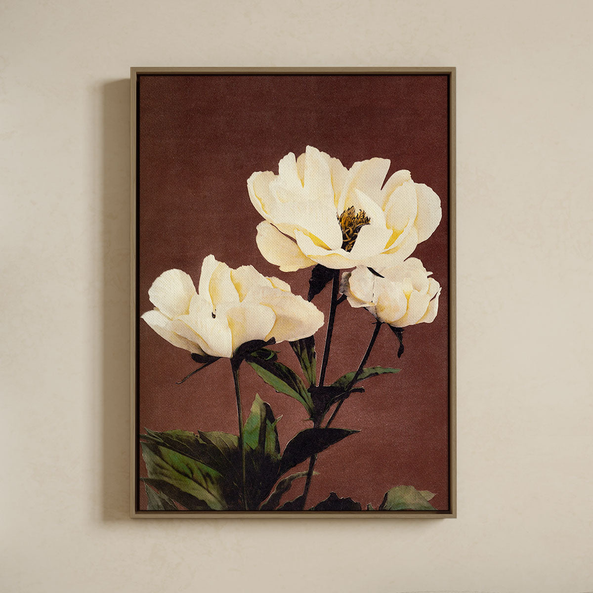 Canvas Print with Floating Frame – Ogawa Kazumasa – Peony