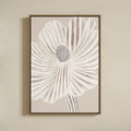 Canvas Print with Floating Frame – Striped Flower