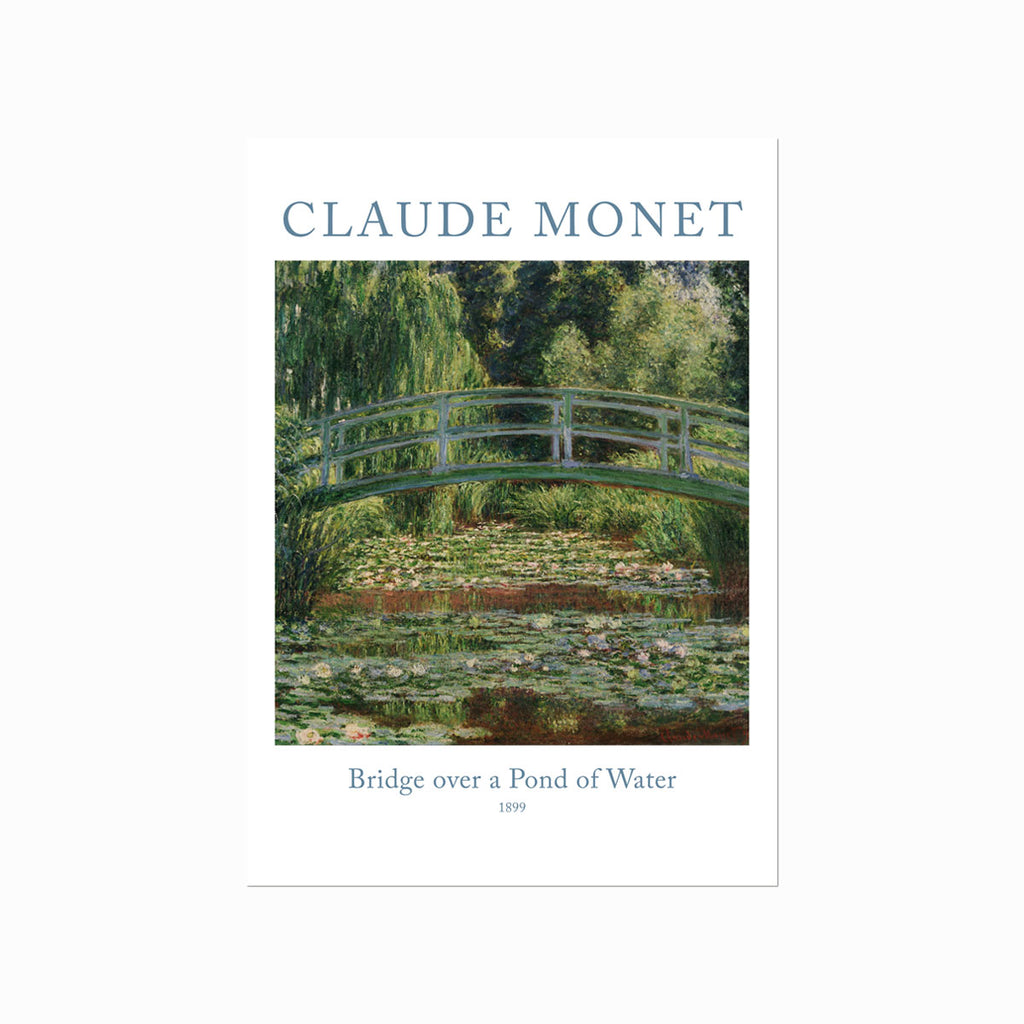 Claude Monet – Bridge over a Pond of Water Lilies art poster