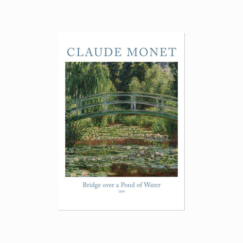 Claude Monet – Bridge over a Pond of Water Lilies art poster