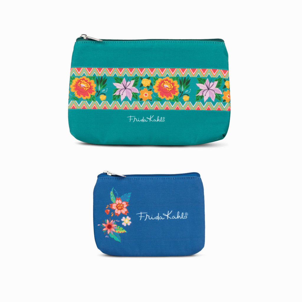 Frida Kahlo® – Cosmetic Bag (Set) - Floral Escape
