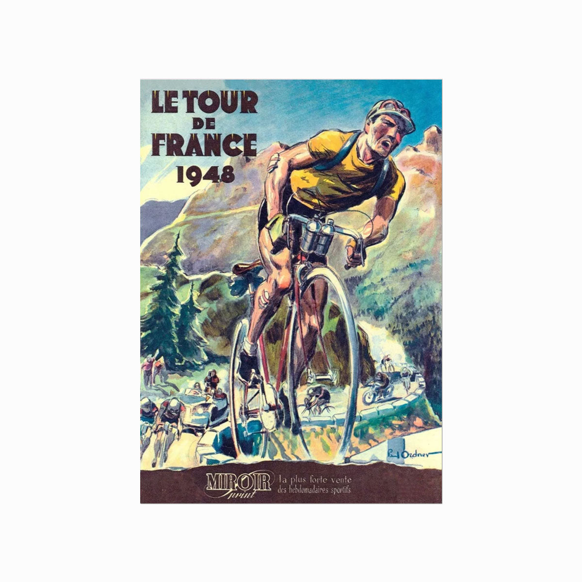 Le Tour de France – 1948 art poster