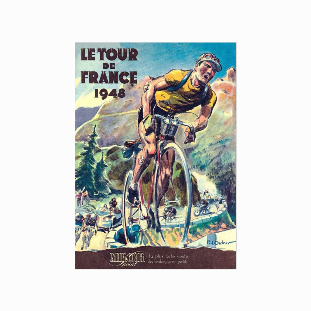 Le Tour de France – 1948 art poster