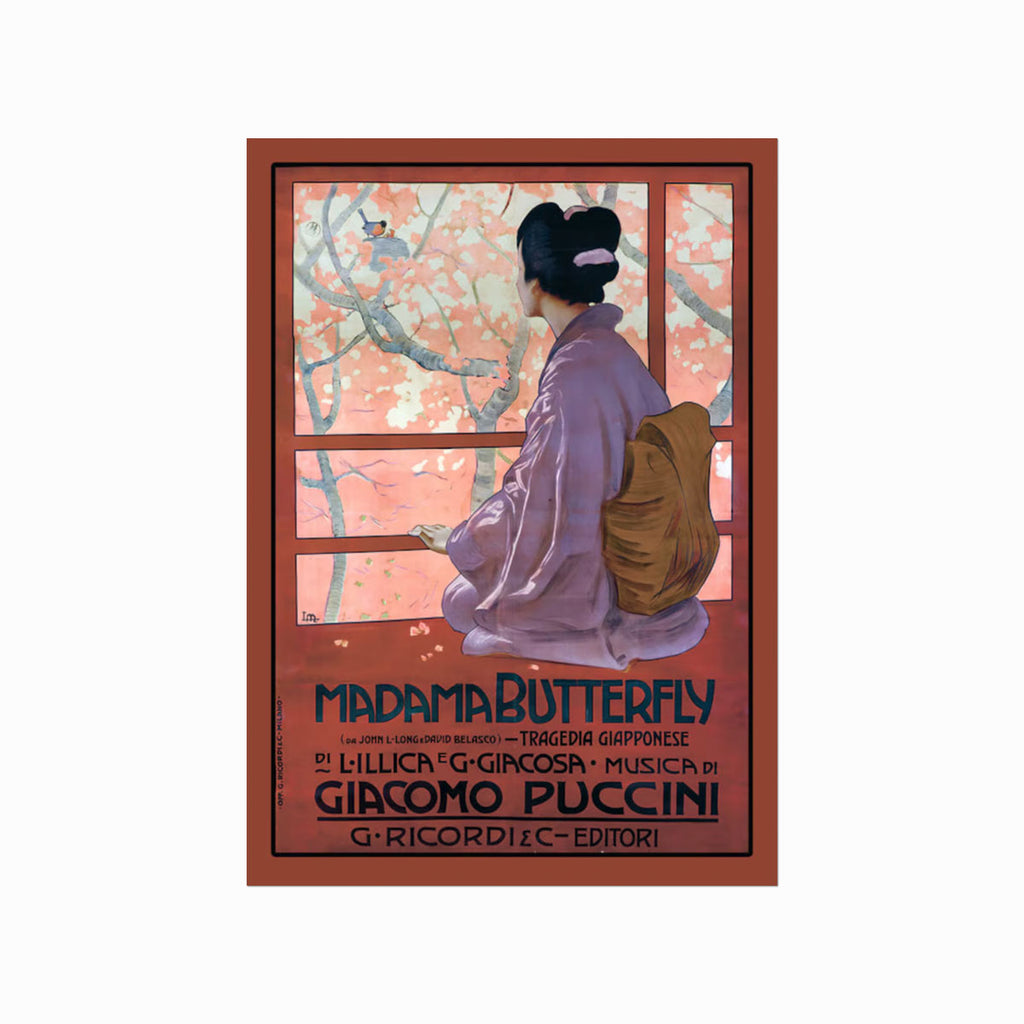 Madame Butterfly art poster