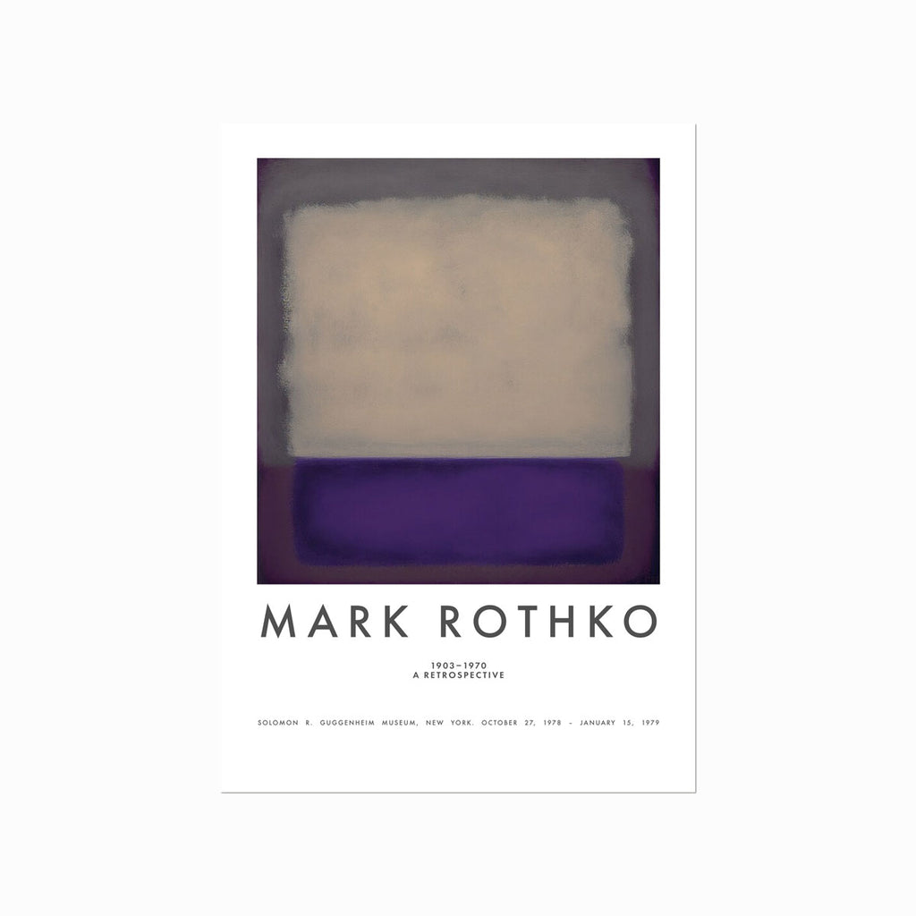 Mark Rothko (Violet, Grey) art poster