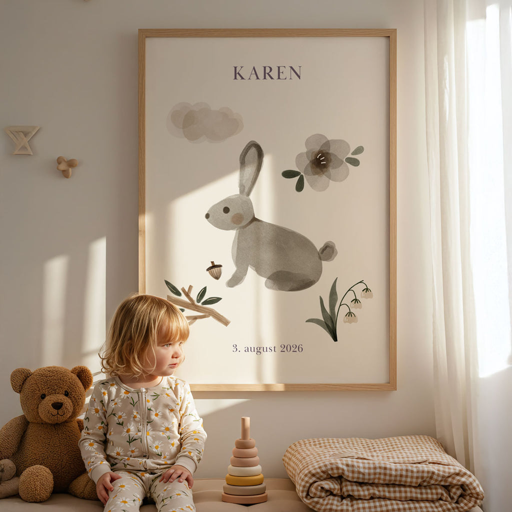 Namensposter – Kaninchen
