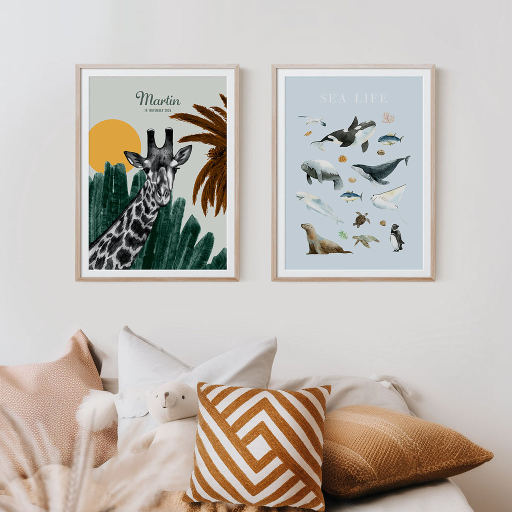 Namensplakat – Giraffe