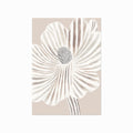 Striped Flower art poster