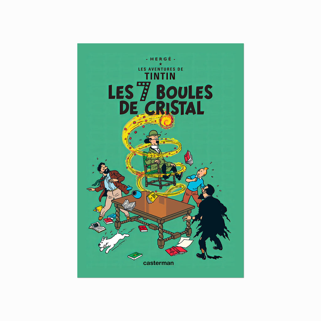 Tintin – Les 7 Boules de Cristal (1948) art poster