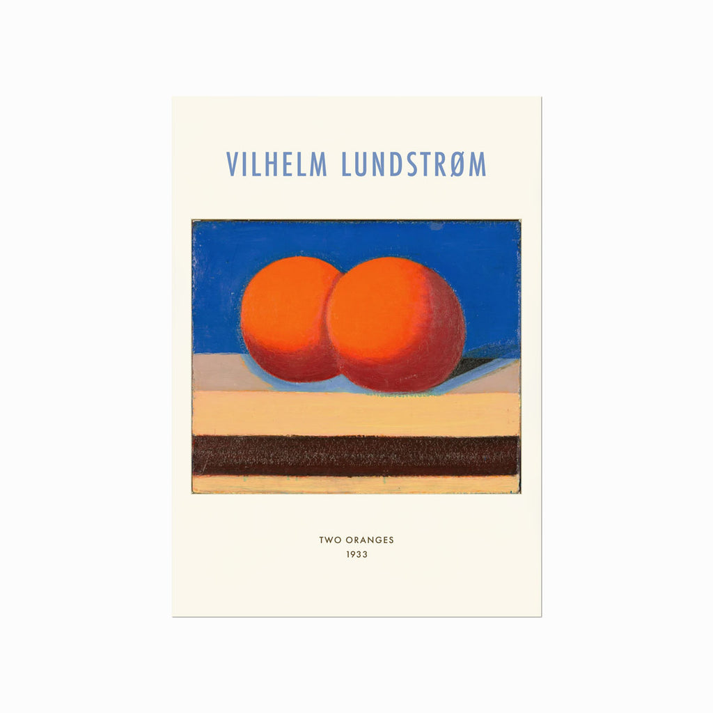 Vilhelm Lundstrøm – Two Oranges art poster