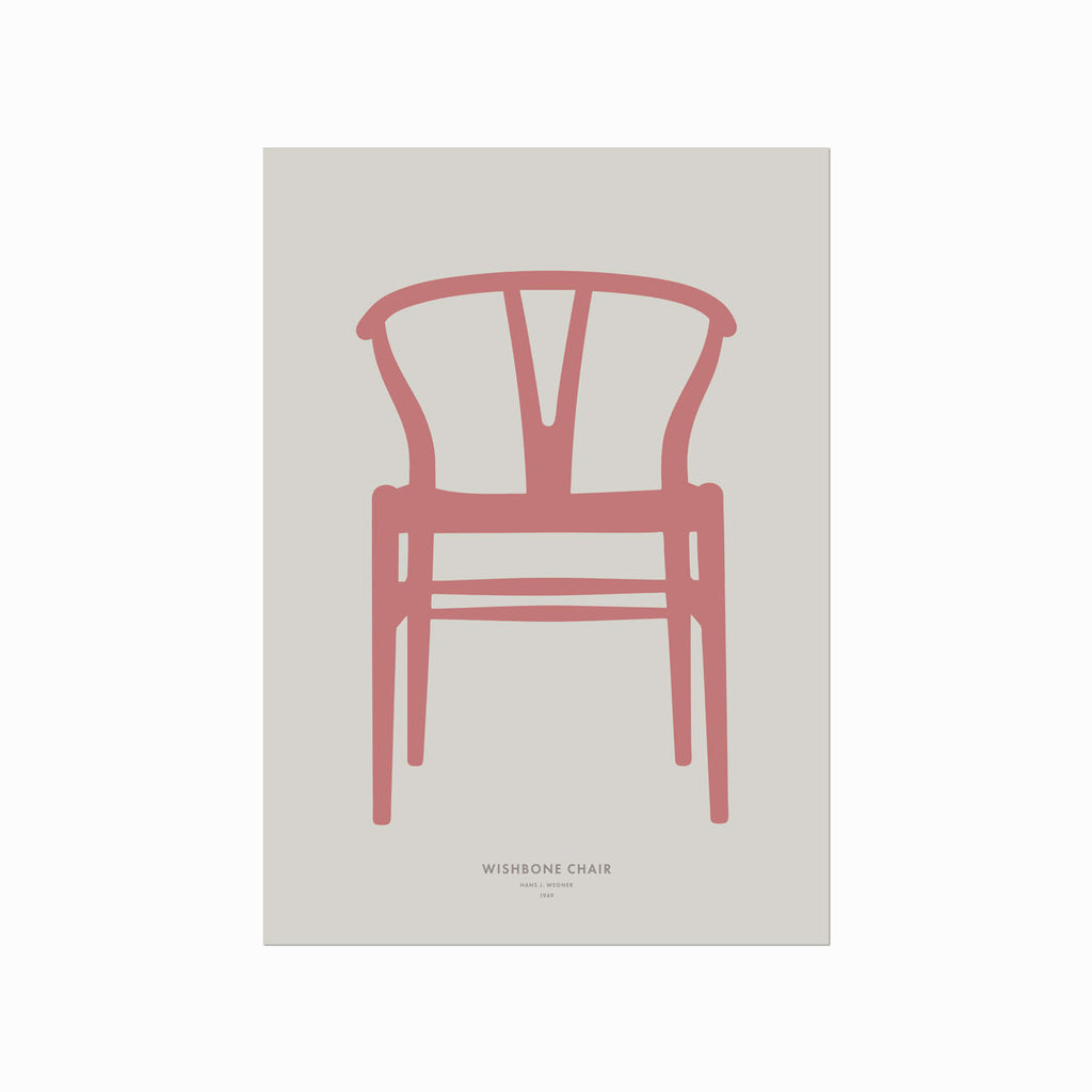 Hans J. Wegner – Wishbone Chair art poster