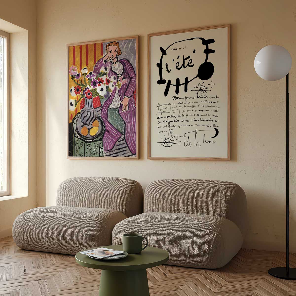 Henri Matisse – Robe violette und Anemonen
