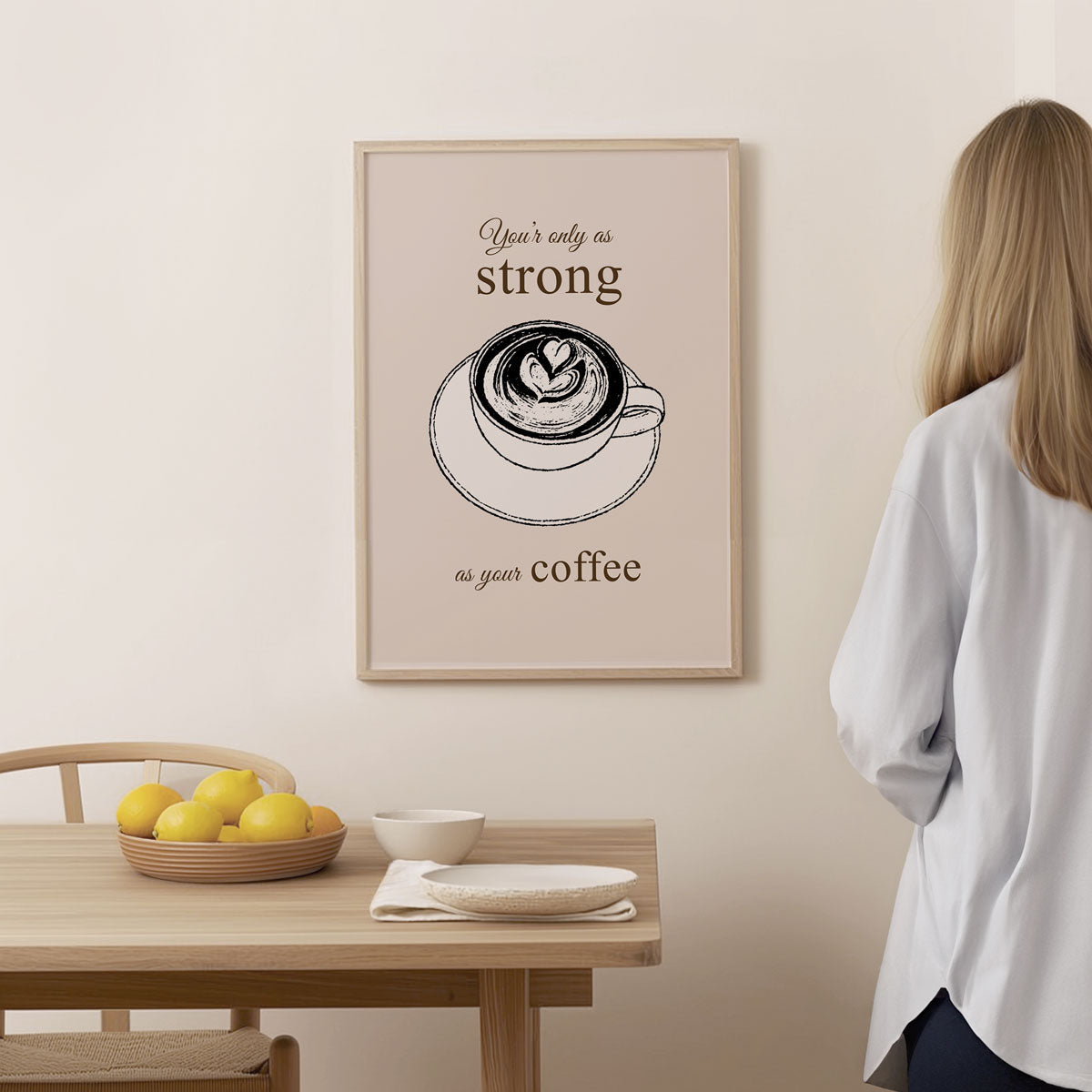 Coffee Poster – As Strong as Your Coffee