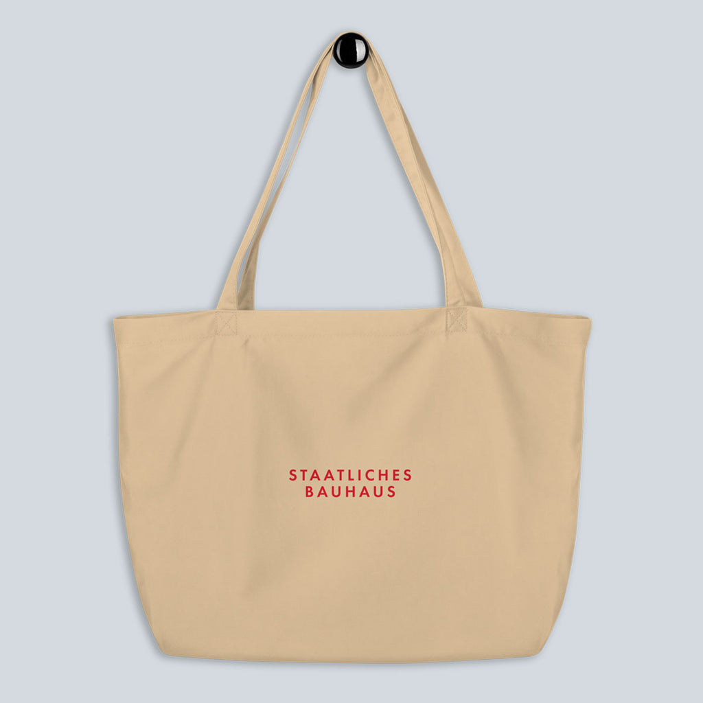 Organic Cotton Tote Bag – Bauhaus (The Chair) – aus einem anderen Blickwinkel