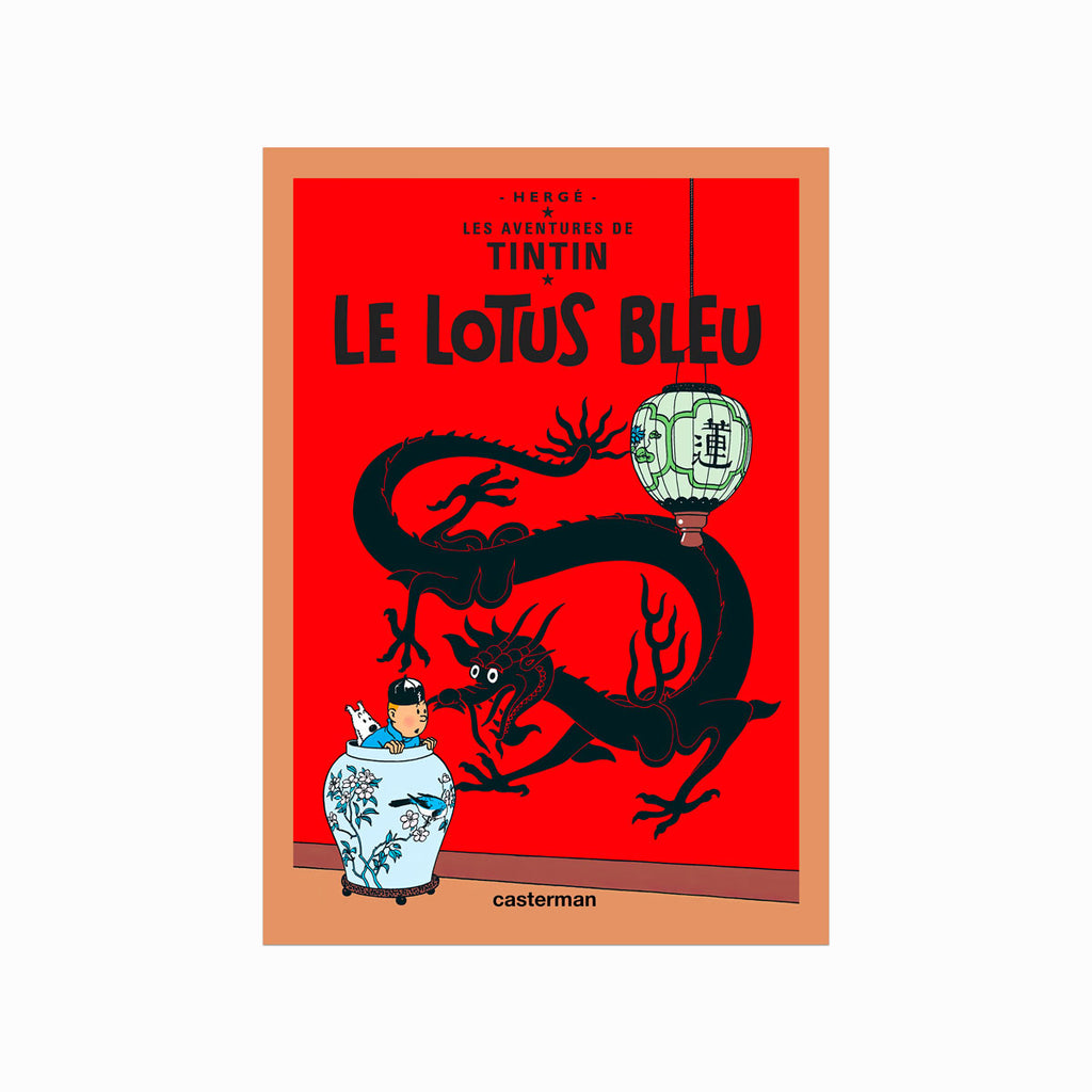 Tintin – Le Lotus bleu (1936) art poster