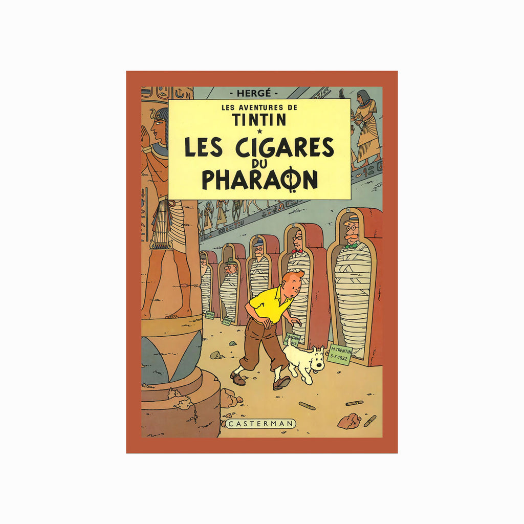 Tintin – Les Cigares du Pharaon (1934) art poster