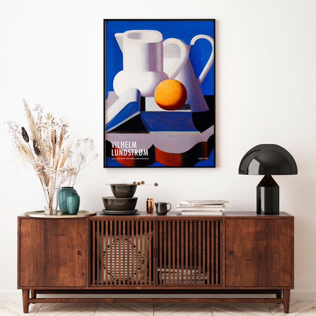 Vilhelm Lundstrøm – Still Life with Pitchers and Orange